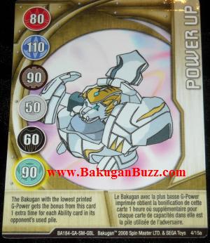 Power Up 4 15a Bakugan 1 15a Ability Card Set